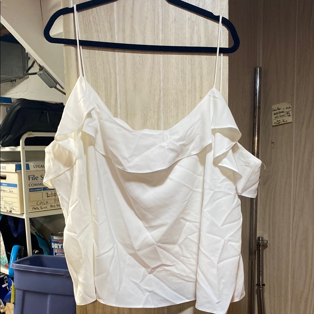 Elegant White Off-Shoulder Top